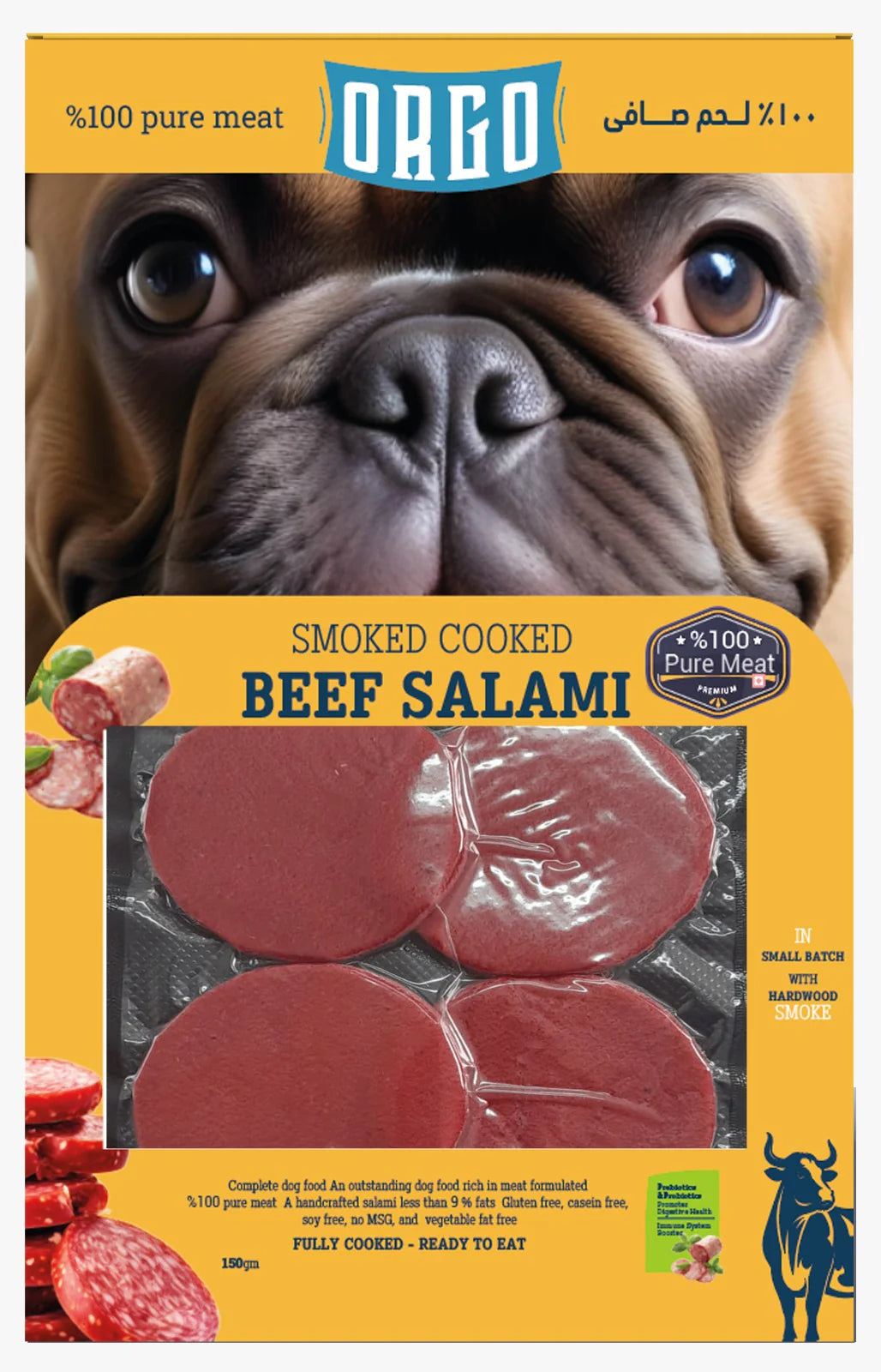 Orgo Smoked Cooked Beef Salami 150g