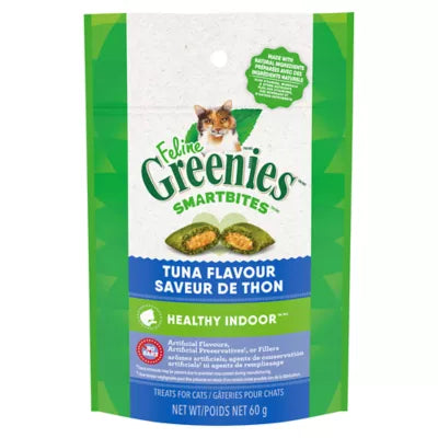 Greenies Feline SmartBites Indoor Dental Care Adult Cat Treats - Tuna 60G