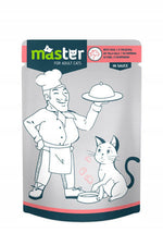 Master Wet Food with Veal in Jelly for Adult Cats 80G