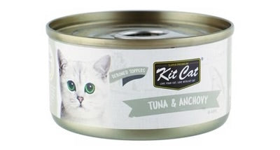 Kit Cat Deboned Toppers wet Cat Food with Tuna & Anchovy in Aspic 80G
