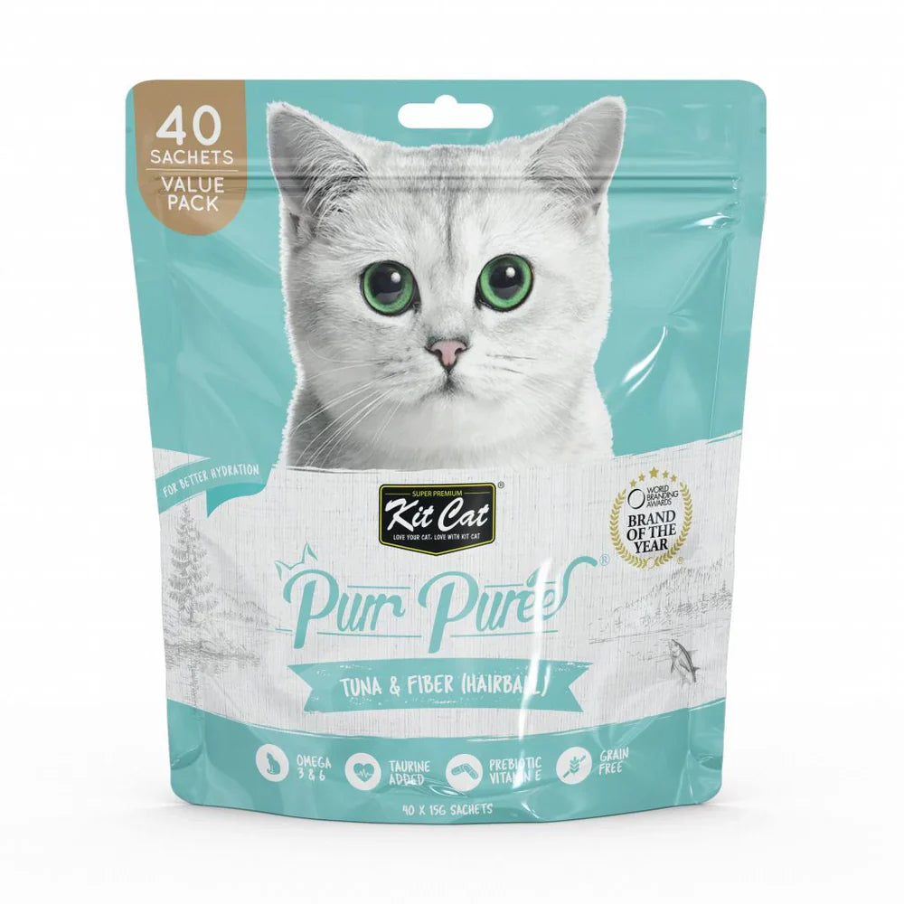 Kit Cat Purr Puree Value Pack- Liquid Treat 40×15 gm Different flavors