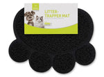 Nunbell Turquoise Paw Shaped Pet Litter Trapper Mat (30x40cm)