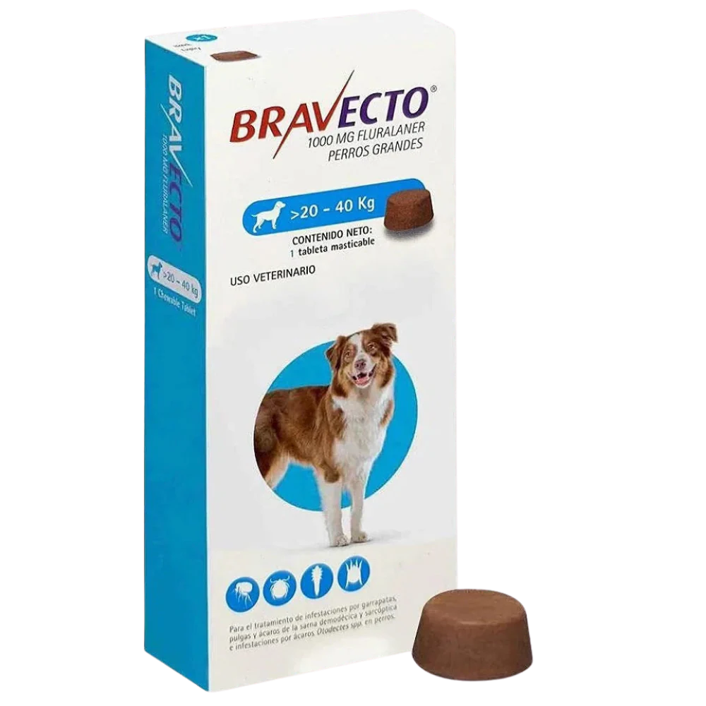 Bravecto MSD Adult Dog Flea & Tick Treatment - 1 Tablet Weight Variants: