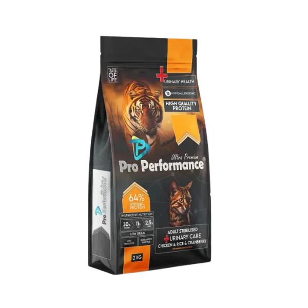 Pro Performance Sterilized & Urinary Care Adult Cat Dry Food with Chicken & Rice