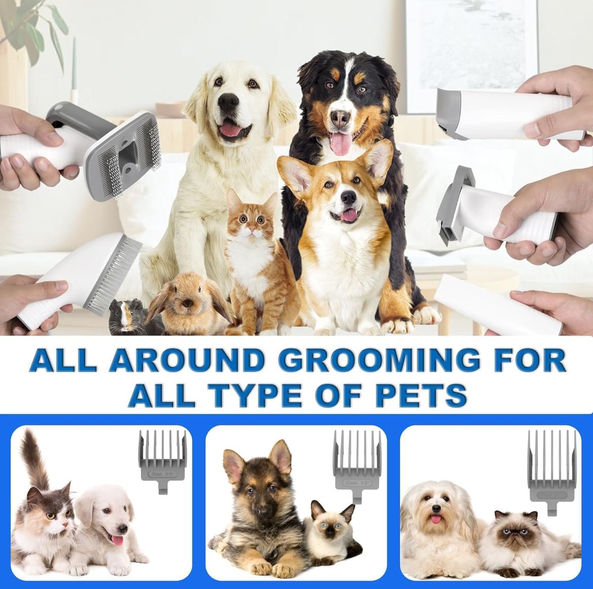 3 in 1 grooming kit vacuum, dryer,& clippers