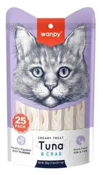 Wanpy Creamy Cat Treats with Tuna and Crab 70g (5*14g)