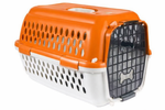 Orientpet Orange & off white Pet Carrier Crate (52x34x35cm)