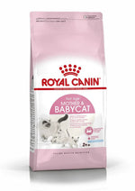 •Royal Canin Mother & Babycat Dry Food 400g front packaging•Royal Canin Mother & Babycat kibble small size