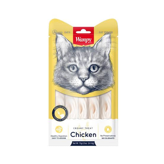 Wanpy Cat Creamy Treat Chicken Flavor - Talapets