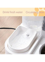 2-in-1 Food Dispenser with Water Container – Automatic Pet Feeder and Waterer for Dogs and Cats