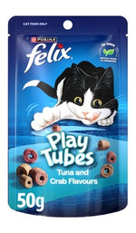 FELIX® Play Tubes Chicken & Crab Flavor Cat Treats - 50G
