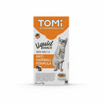 Tomi Super premium Cat Food Liquid Snack Anti Hairball Formula With Malt 8 Sticks * 15 g
