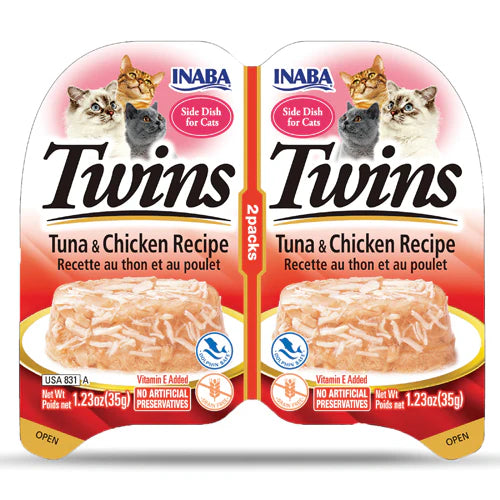 Inaba Twin Chicken & Tuna Cat Wet Food 2x35G