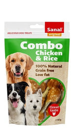 Sanal Combo Chicken & Rice Dog Treats 80G