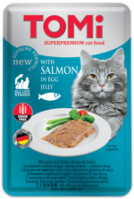 Tomi with Salmon & Egg in Jelly Cat Wetfood (100G)
