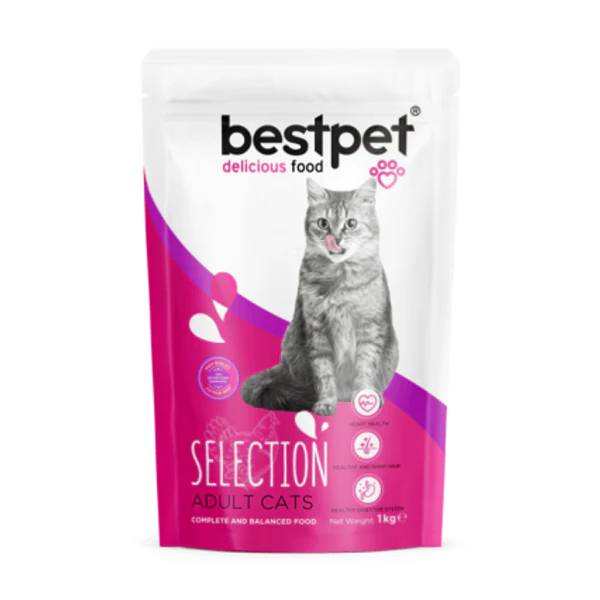 Bestpet Selection With Chicken & Rice Adult Cats Dry Food 1KG