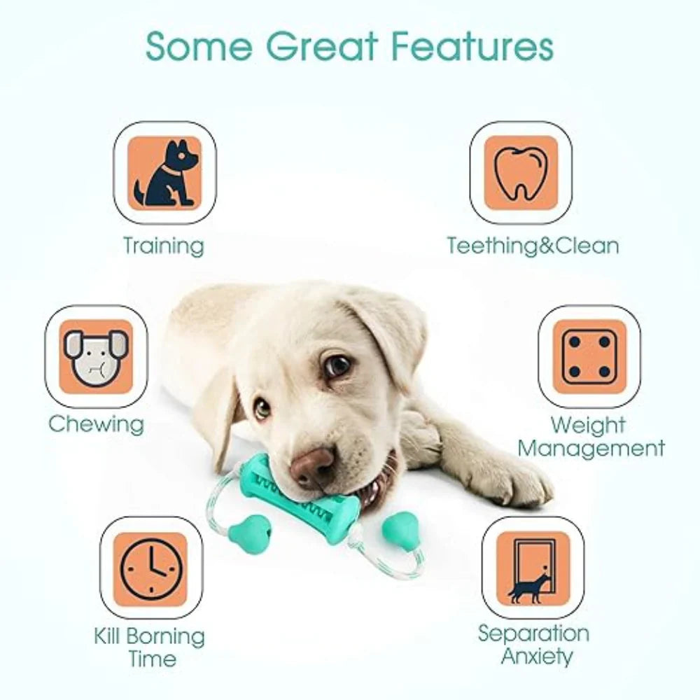 Nunbell Dog Chew Toy with Rope
