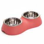IMac Diva 22 Double Bowl for Pet 0.4+0.4L (32.5*16.5*6.3 Cm)