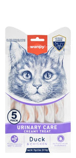 Wanpy Creamy Cat Treats Duck & Chicken - Urinary Health