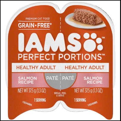 IAMS™ PERFECT PORTIONS™ Healthy Adult Wet Cat Food with Salmon Paté 75G