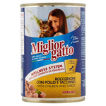 Miglior Gatto Wet Cat Food Chunks with Chicken & Turkey 405G