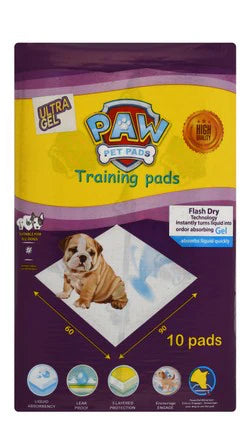 Paw Ultra Gel Anti-Bacterial Dog Training Pads 10 Sheets (60x90cm)