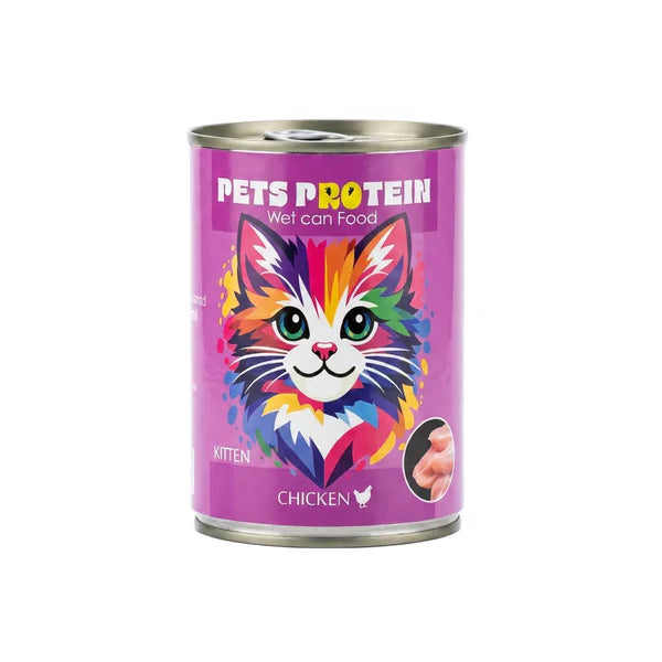 Pets Protein Wet Cat Food with Chicken for Kittens 400G