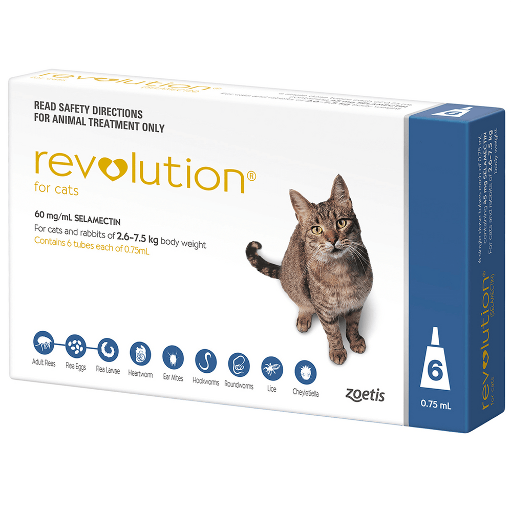 Revolution Topical Solution for Cats, 5.1-15 lbs - 1 Pipette - Talapets