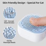 Pet Steam Brush Spritz Defur Comb for Indoor Kitten Shedding with Massage Comb