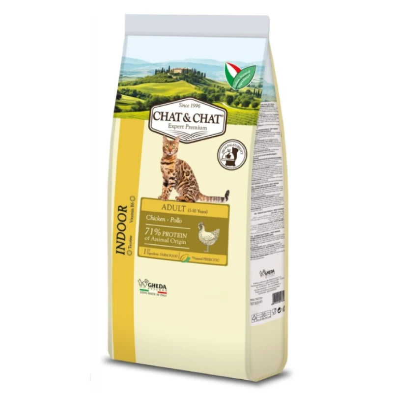 Chat & Chat Adult Cat Food ًWith Chicken & Peas