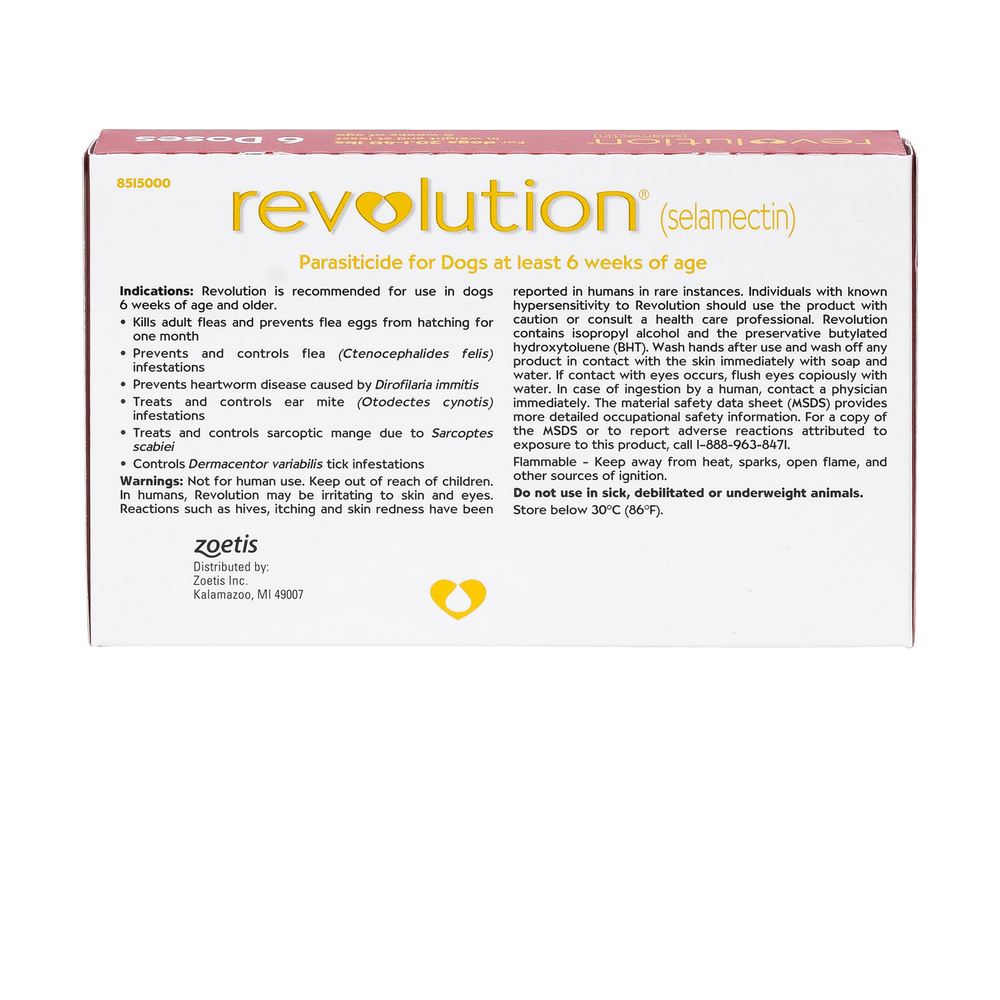 Revolution Topical Solution for Dogs, 20.1-40 lbs - 1 Pipette(Red Box) - Talapets