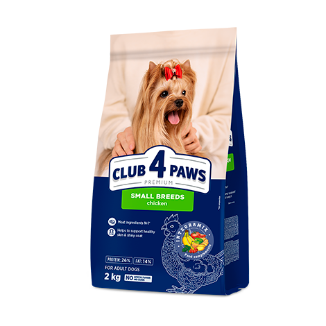 CLUB 4 PAWS For Small Breeds PREMIUM for adult dogs 2KG