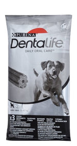 Purina Dentalife Daily Oral Care Chew Treats For Large DOGS 25-40 kg x3 Sticks (106G)