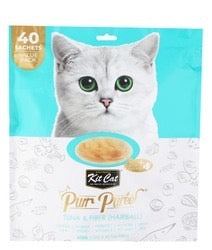 Kit Cat Hairball Creamy Cat Treats with Tuna 40 Pcs