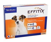Virbac Effitix Spot-On for Small Dogs - Flea & Tick 4-10 Kg 1 Ampule