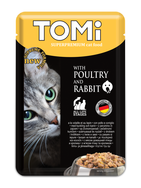 Tomi Cat Wet Food with Poultry & Rabbit (100G)