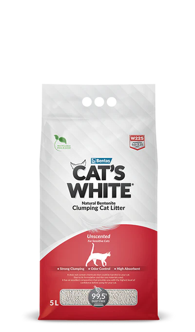 Cat’s White® UnScented Clumping Cat Litter For Sensitive Cats