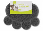 Nunbell Turquoise Paw Shaped Pet Litter Trapper Mat (30x40cm)