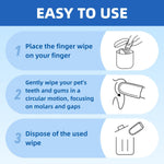 Opdent Pet Dental Finger Wipes 50PCS