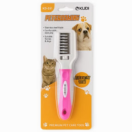 Kudi 031 - Pet Grooming Comb Stainless Steel Comb for Cats & Dogs