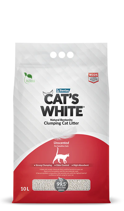 Cat’s White® UnScented Clumping Cat Litter For Sensitive Cats