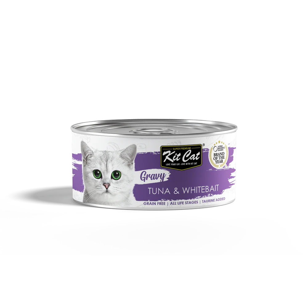 Kit Cat Tuna & Salmon Wet Food in Gravy 70G