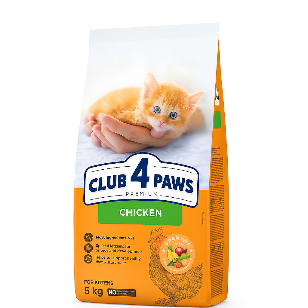 CLUB 4 PAWS Premium Kittens With Chicken Dry Cat Food