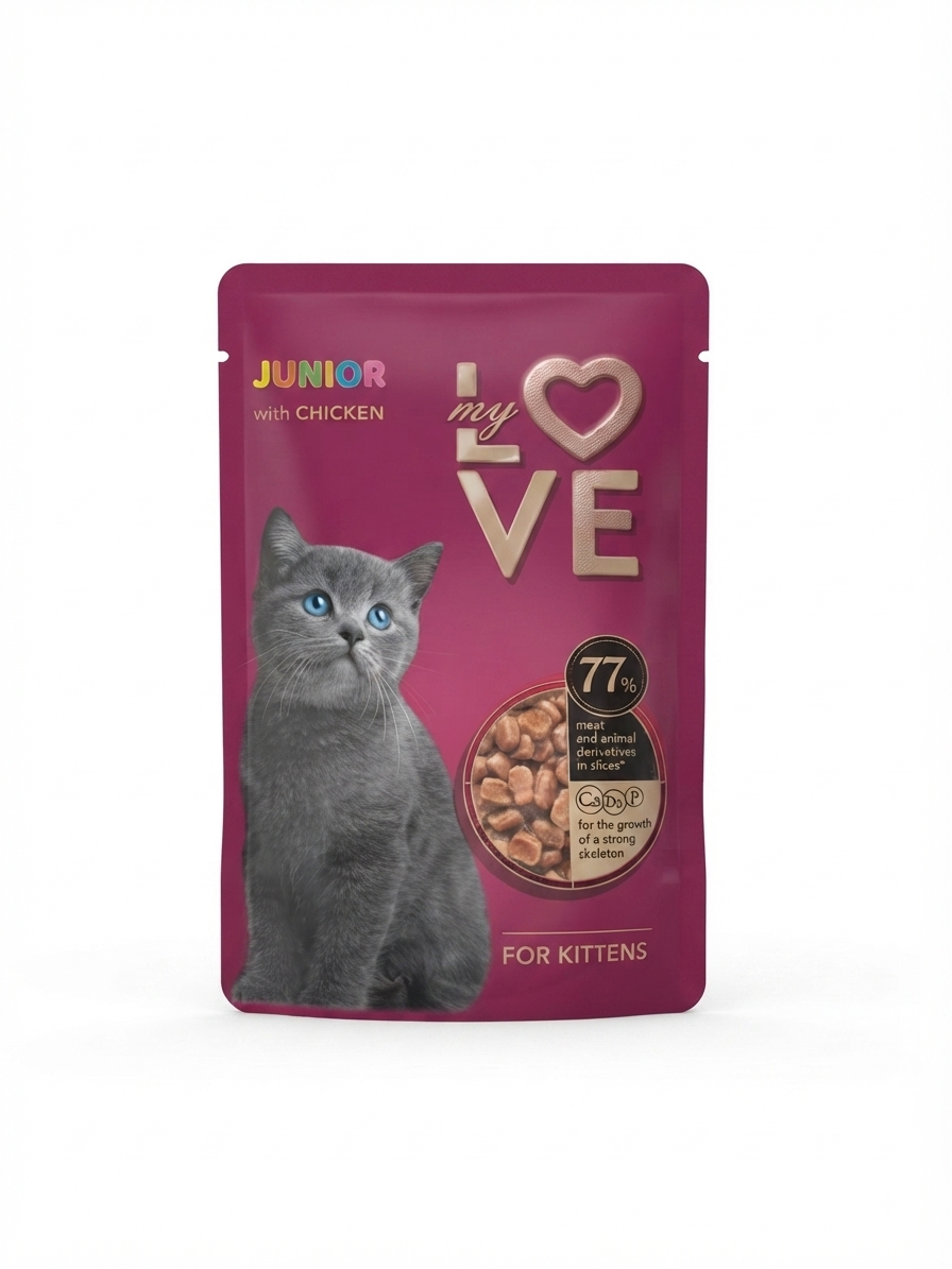 My Love Wet Food For Kitten With Chicken 85g