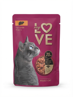 My Love Wet Food For Adult Cat With Liver In Gravy 85g