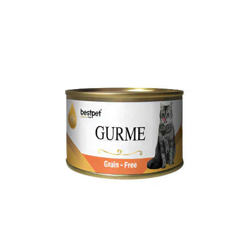 Bestpet Gurme Grain - Free With Salmon Sterilized Adult Cat Wet Food Cans 100 gm