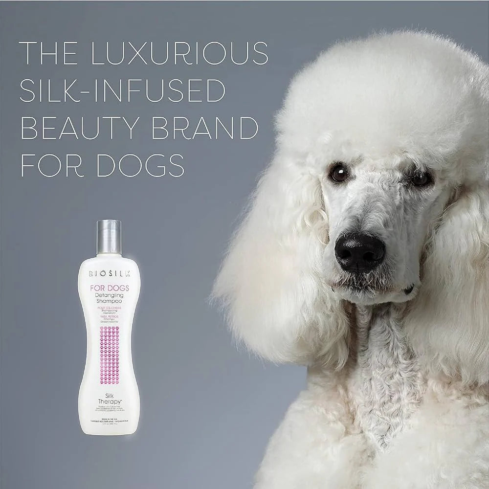 Biosilk for Dogs Silk Therapy Detangling Shampoo 355ml