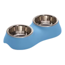 IMac Diva 22 Double Bowl for Pet 0.4+0.4L (32.5*16.5*6.3 Cm)