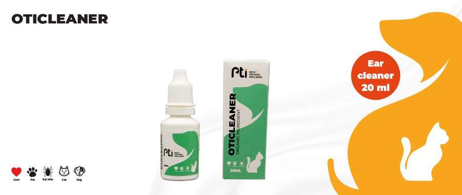 Pti Oticleaner Ear Cleaning For Dogs & Cats 20 ml