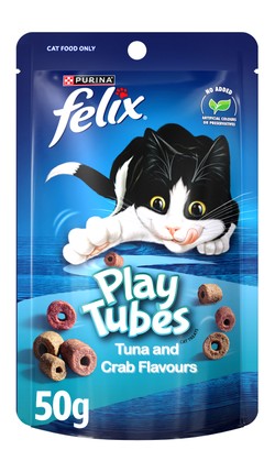 Purina Play TubesCat Treats Tuna & Crab Flavor 50G